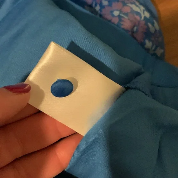 New Johnny Was Jade Blue Blaire Floral 100% Silk Midi Dress - Picture 15 of 16